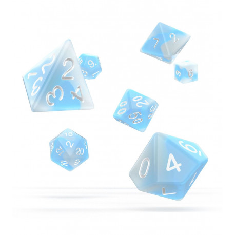 Oakie Doakie Dice Dados RPG-Set Glow in the Dark Arctic