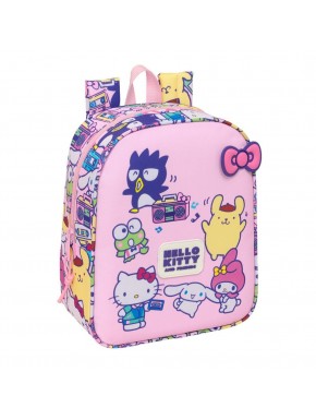 Mochila rosa Hello Kitty & Friends com personagens