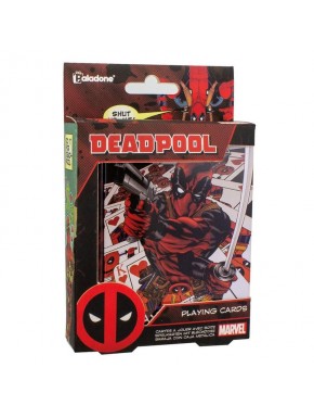 Baralho de cartas Marvel Deadpool em lata metálica