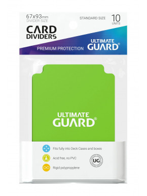 Cartes de séparateur pour les cartes de taille standard Ultime Garde-Vert 10