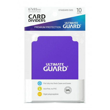 10 séparateurs de cartes Ultimate Guard Purple