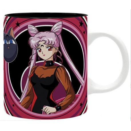 Taza de Sailor Moon y Black Lady diseño anime