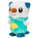 Pelúcia Oshawott Pokémon azul e branca de 20cm