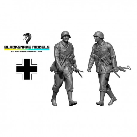 Figurine soldat Wehrmacht en marche 1/35