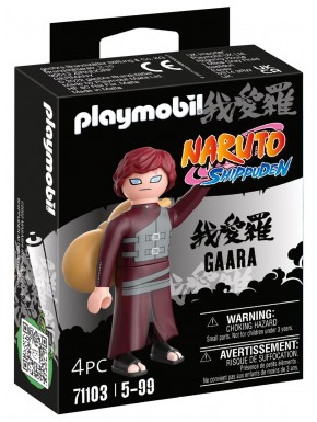 Caixa com figura de Gaara de Naruto pela Playmobil