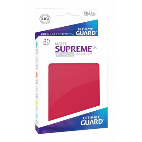80 couverts lettre standard Mat Rouge Ultime de la Garde