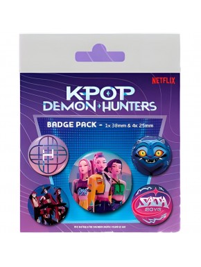Pack de badges KPop Demon Hunters avec licence officielle