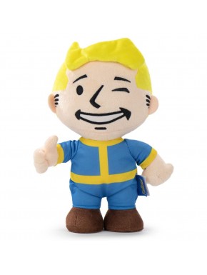 Peluche Vault Boy de Fallout azul y amarillo