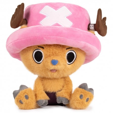 Peluche do Chopper de One Piece com chapéu rosa