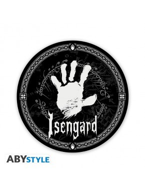 Posavasos de cerámica Isengard con diseño de mano blanca