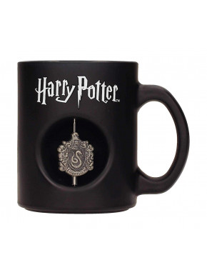 Taza Harry Potter Slytherin Emblema giratorio