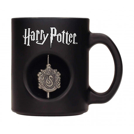 Taza Harry Potter Slytherin Emblema giratorio