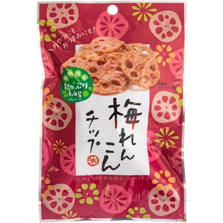 Snack de Raiz de Loto Sabor Ume Renkon Chips