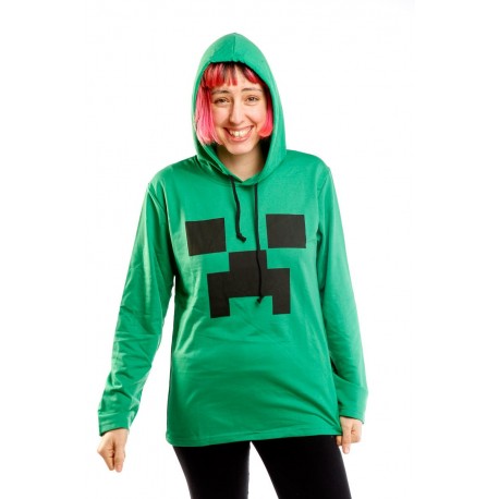 Felpa chiusa Minecraft Creeper