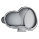 Molde de silicona gris con forma de Snoopy