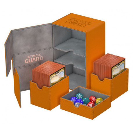 Caja Deluxe Cartas estándar Ultimate Guard 160 Naranja