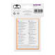 50 couverts, cartes standard Orange Ultime de la Garde