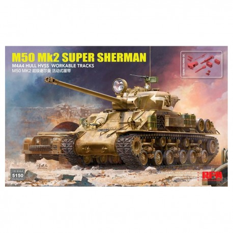 Caixa do modelo M50 Mk.2 Super Sherman 1/35