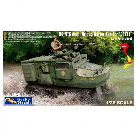 Maquette US M76 Amphibious Cargo Carrier OTTER par Gecko Models