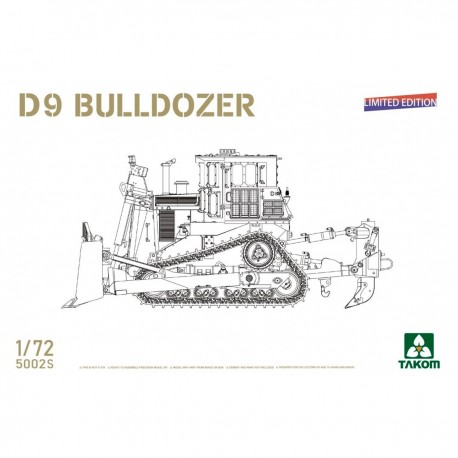 Maquete Bulldozer D9 1/72 TAKOM edição limitada