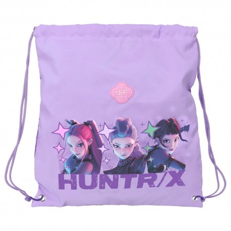 Saco roxo KPOP Demon Hunters com design Safta