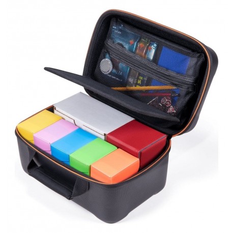 Étui noir pour cartes de collection avec intérieurs personnalisables