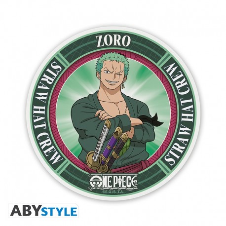Posavasos cerámico de Roronoa Zoro de One Piece