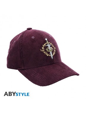 Gorra burdeos con Anillo Único y Dardo