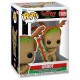 Figura Funko POP de Groot como reno con regalo