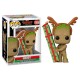 Figura Funko POP de Groot como reno con regalo
