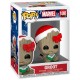 Figura Funko POP de Groot con gorro navideño y regalo