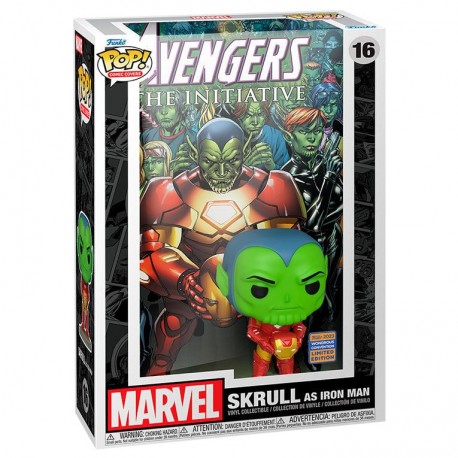 Figura POP Marvel Vengadores Skrull Iron Man en caja