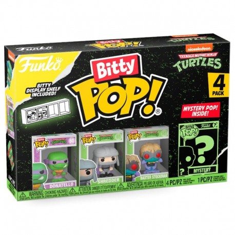 Blister de 4 figuras Bitty POP Tortugas Ninja