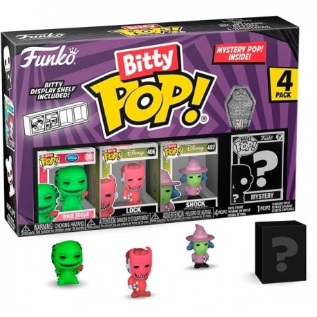 Blister de 4 figuras Bitty POP Disney Pesadilla Antes de Navidad