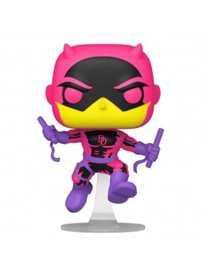 Figura POP Daredevil Exclusive de Funko en colores vibrantes, 9cm