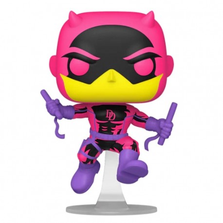Figura POP Daredevil Exclusive de Funko en colores vibrantes, 9cm