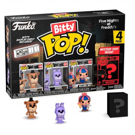 Blister de 4 figuras Bitty POP Five Nights at Freddy's