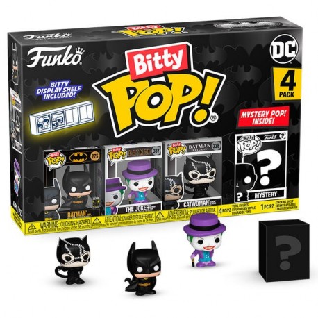Blister 4 figuras Bitty POP DC Comics Batman