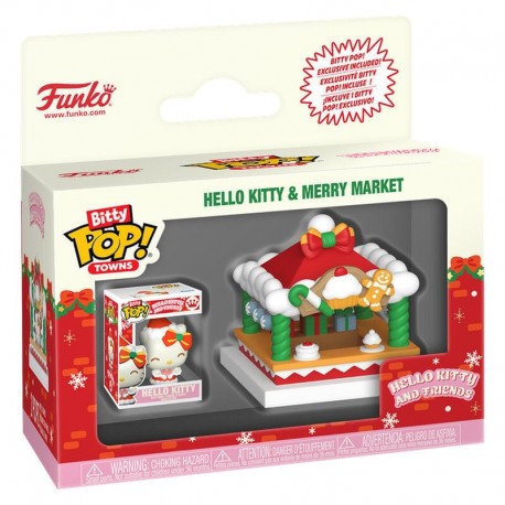 Figura Bitty POP Hello Kitty y mercado navideño