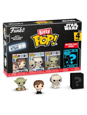 Blister de 4 figuras Bitty POP Star Wars Han Solo Funko