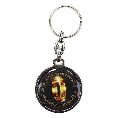 Llavero redondo con El Anillo Único del Señor de los Anillos