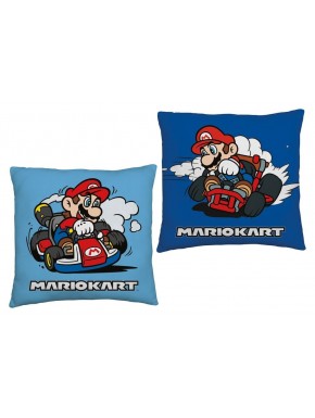 Cojín azul de Super Mario Kart 40x40 cm