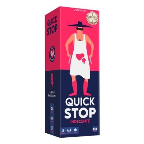 Caja del juego de mesa Quick Stop Indecente