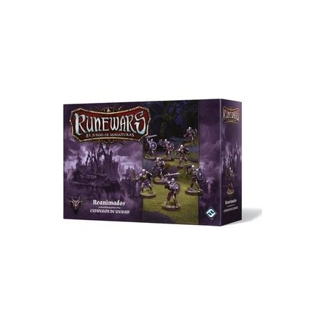 Caixa do jogo RuneWars Reanimados com miniaturas