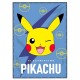 Manta polar azul com desenho do Pikachu de Pokémon