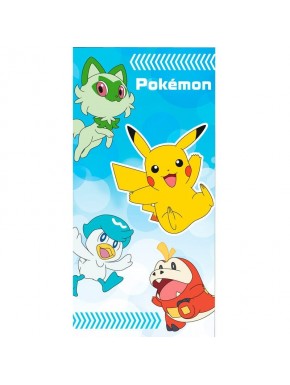 Toalha Pokémon microfibra com Pikachu e outros