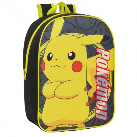 Mochila Pokémon 34cm Pikachu con cremallera