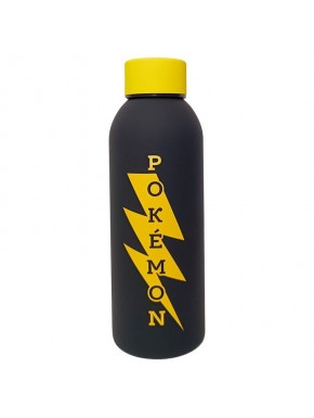 Botella de acero inoxidable negro Pikachu Pokémon 500ml