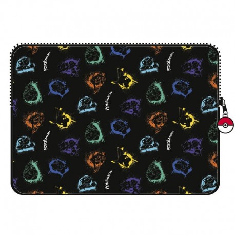 Funda para portátil Graffiti Pokemon en neopreno negro