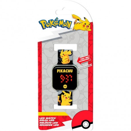Relógio LED do Pikachu com display digital
